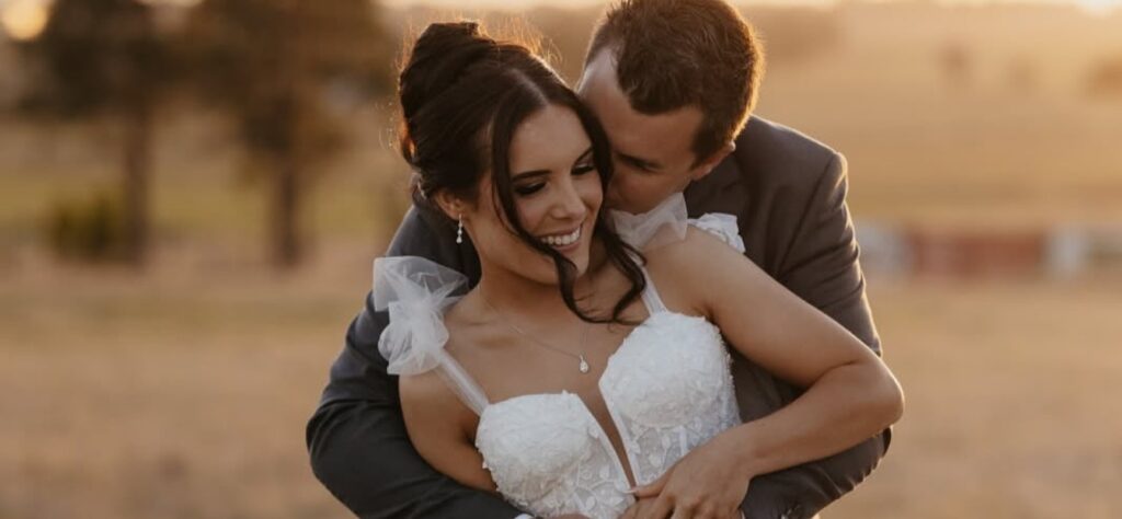 Rustic garden wedding at Barn Events at Homestead Park in Gippsland